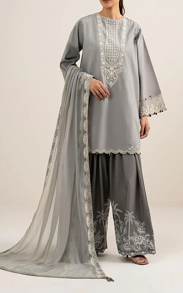Sapphire Grey Lawn Suit | Pakistani Lawn Dress in USA- Image 1