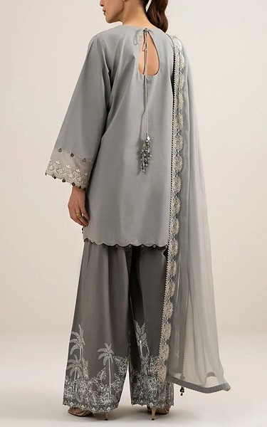 Sapphire Grey Lawn Suit | Pakistani Lawn Dress in USA- Image 2