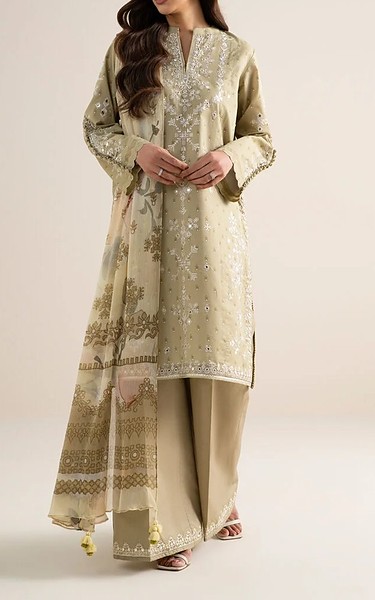 Sapphire Beige Lawn Suit | Pakistani Lawn Dress in USA- Image 1