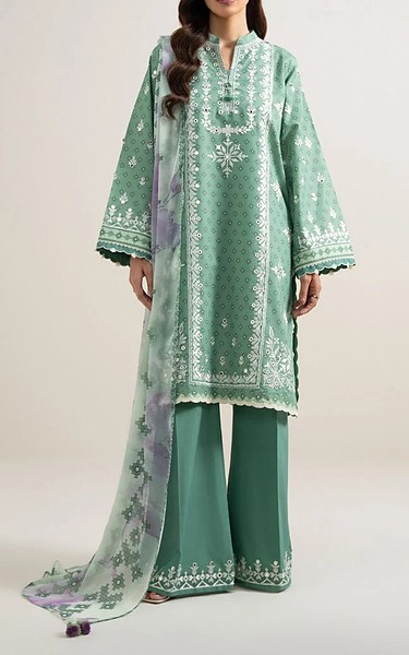 Sapphire Summer Green Lawn Suit | Pakistani Lawn Dress in USA- Image 1