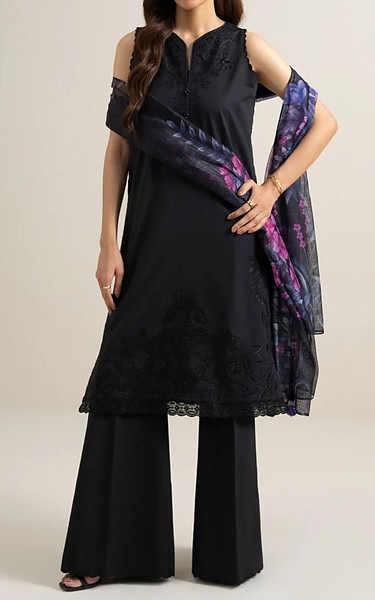Sapphire Black Lawn Suit | Pakistani Lawn Dress in USA- Image 1
