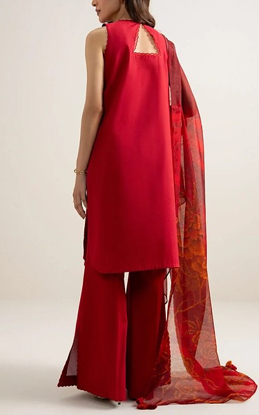 Sapphire Red Lawn Suit | Pakistani Lawn Dress in USA- Image 2