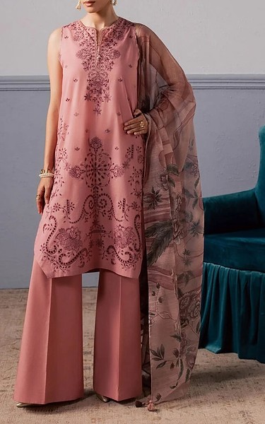 Sapphire Tea Pink Lawn Suit | Pakistani Lawn Dress in USA- Image 1