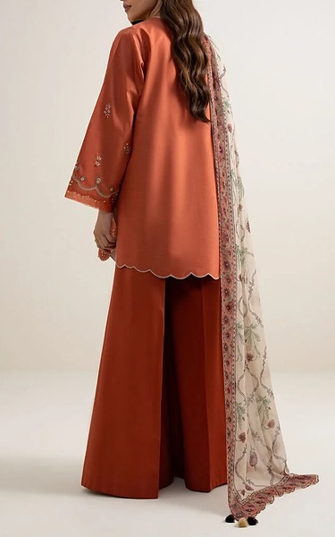 Sapphire Sunrise Orange Lawn Suit | Pakistani Lawn Dress in USA- Image 2