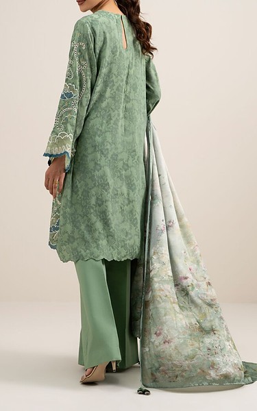 Sapphire Slate Green Jacquard Suit | Pakistani Lawn Dress in USA- Image 2