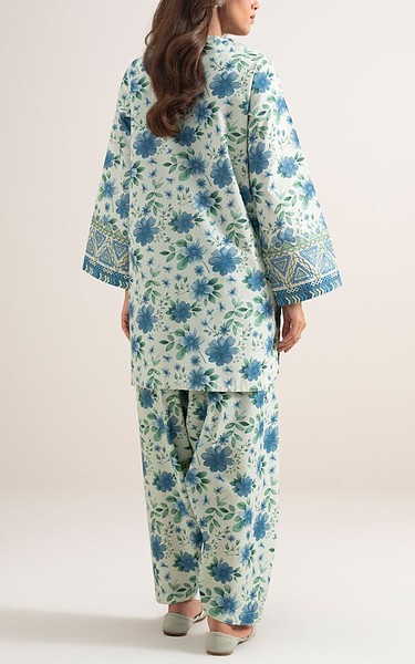 Sapphire Off White/Blue Lawn (2 pcs) | Pakistani Lawn Dress in USA- Image 2