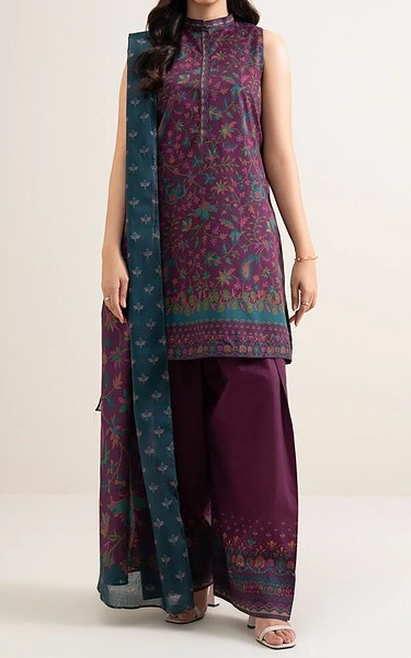 Sapphire Plum Lawn Suit | Pakistani Lawn Dress in USA- Image 1
