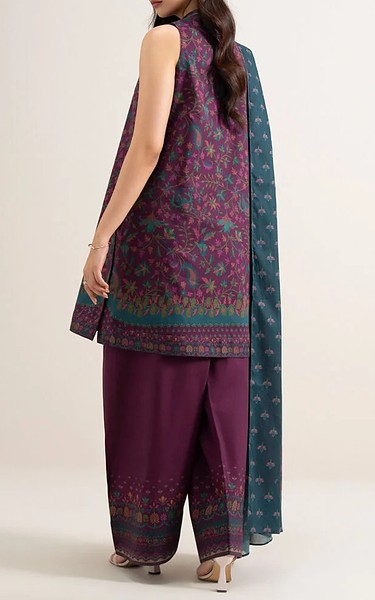 Sapphire Plum Lawn Suit | Pakistani Lawn Dress in USA- Image 2
