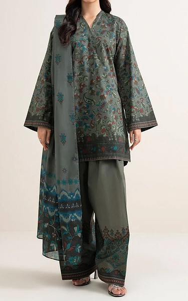 Sapphire Dark Grey Lawn Suit | Pakistani Lawn Dress in USA- Image 1