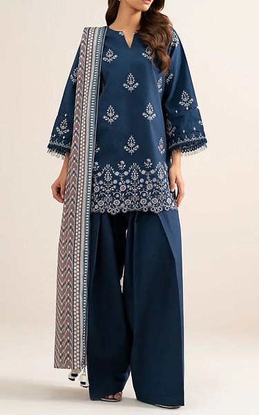 Sapphire Navy Blue Lawn Suit | Pakistani Lawn Dress in USA- Image 1