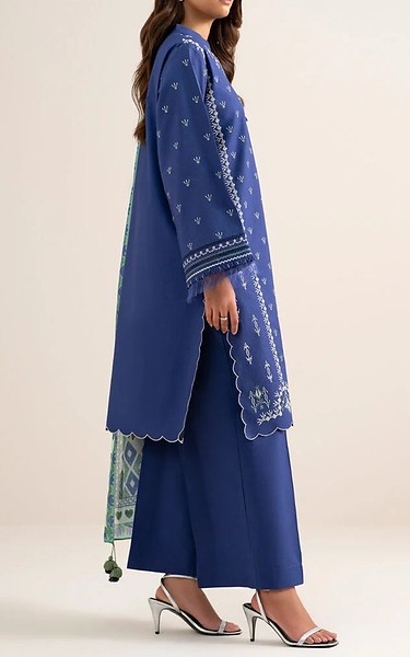 Sapphire Blue Lawn Suit | Pakistani Lawn Dress in USA- Image 2