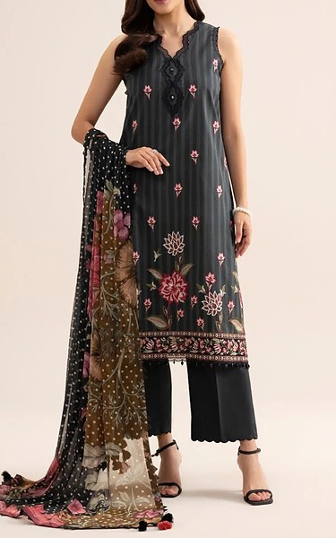 Sapphire Black Lawn Suit | Pakistani Lawn Dress in USA- Image 1