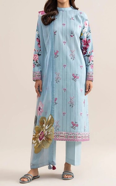 Sapphire Sky Blue Lawn Suit | Pakistani Lawn Dress in USA- Image 1