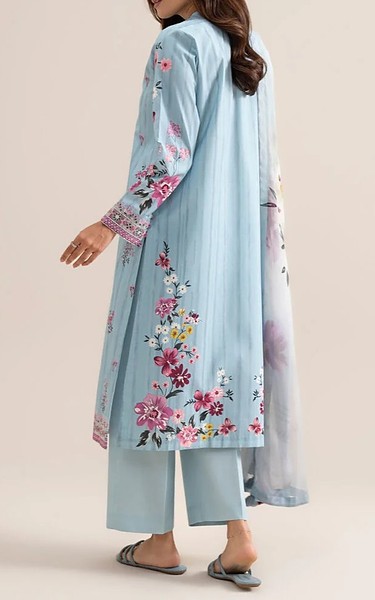 Sapphire Sky Blue Lawn Suit | Pakistani Lawn Dress in USA- Image 2