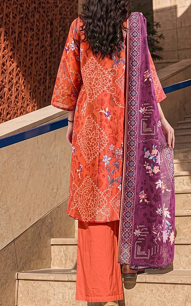 Saya Coral Khaddar Suit | Pakistani Winter Dresses in USA- Image 2