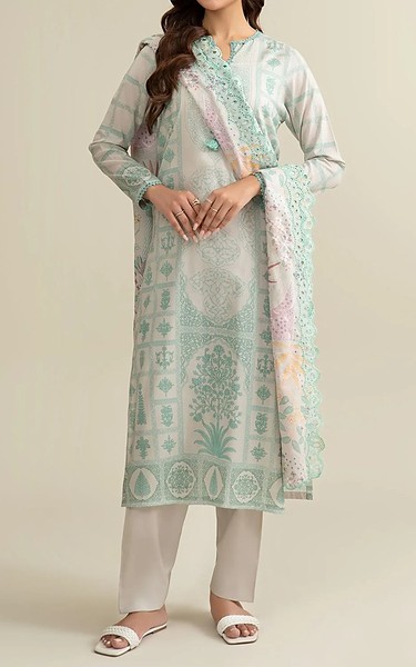 Kayseria Beige Lawn Suit | Pakistani Lawn Dress in USA- Image 1