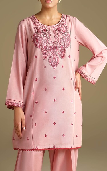 Kayseria Pink Khaddar Suit (2Pcs) | Pakistani Winter Dresses in USA- Image 2