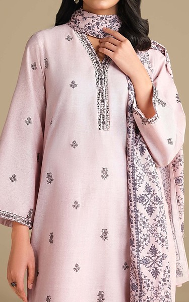 Kayseria Pink Khaddar Suit | Pakistani Winter Dresses in USA- Image 2