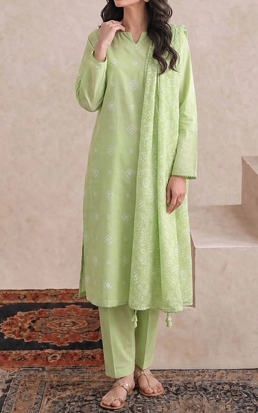 Kayseria Mint Green Lawn Suit | Pakistani Lawn Dress in USA- Image 1