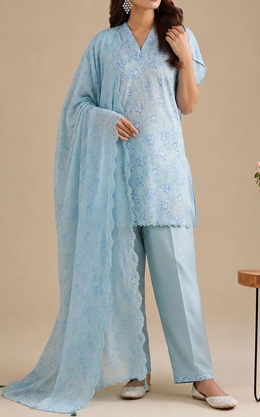 Kayseria Bay Blue Lawn Suit | Pakistani Lawn Dress in USA- Image 1