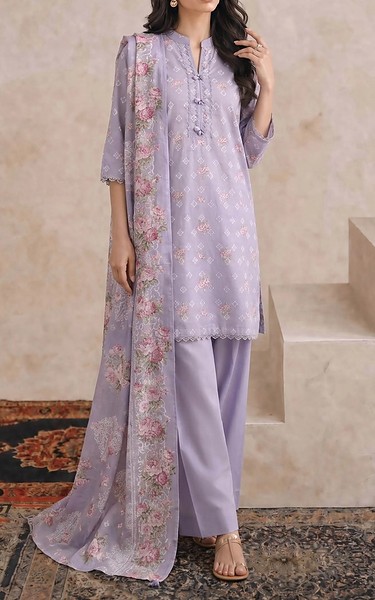 Kayseria Lavender Lawn Suit | Pakistani Lawn Dress in USA- Image 1
