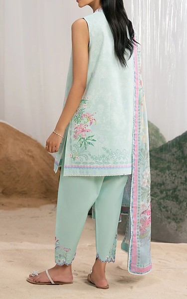 Seran Sea Mist Cambric Suit | Pakistani Winter Dresses in USA- Image 2