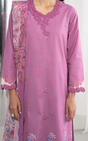 Seran Mauve Cambric Suit | Pakistani Winter Dresses in USA- Image 2