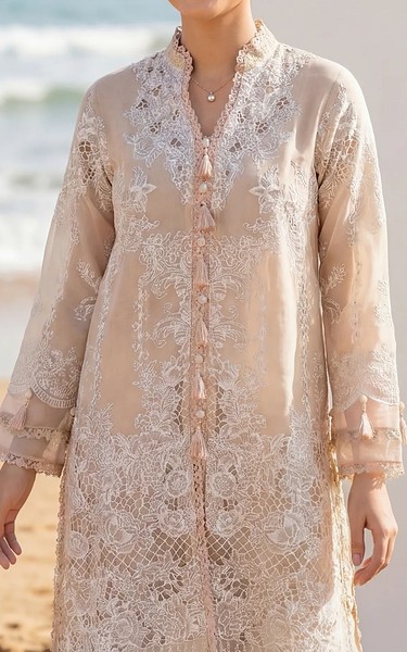 Threads and Motifs Ivory Cotton Suit | Pakistani Lawn Dress in USA- Image 1