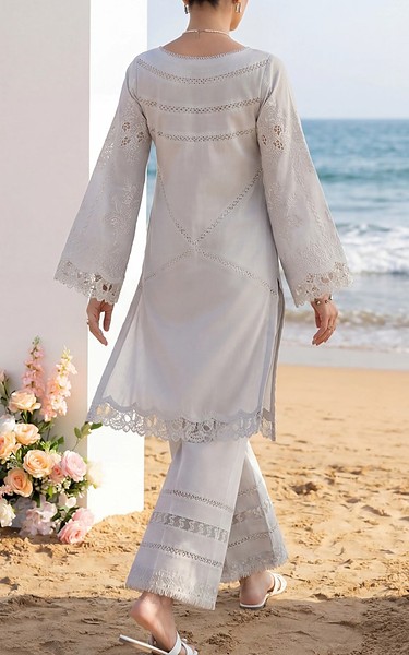 Threads and Motifs Lilac Cotton Suit | Pakistani Lawn Dress in USA- Image 2
