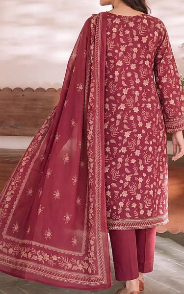 VS Textile Light Burgundy Cambric Suit | Pakistani Lawn Dress in USA- Image 2