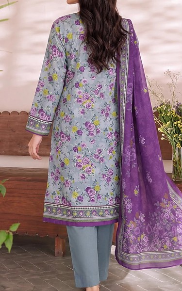 VS Textile Summer Green/Purple Cambric Suit | Pakistani Lawn Dress in USA- Image 2