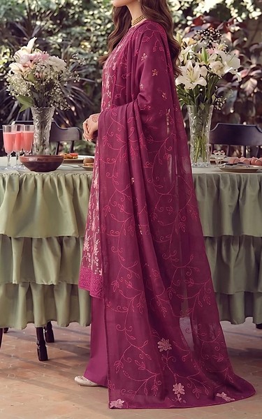 VS Textile Rapsberry Karandi Suit | Pakistani Winter Dresses in USA- Image 2