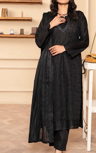 VS Textile Black Lawn Suit | Pakistani Lawn Dress in USA- Image 1