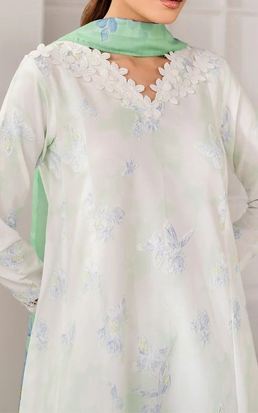 Xenia Off White Lawn Suit | Pakistani Lawn Dress in USA- Image 2