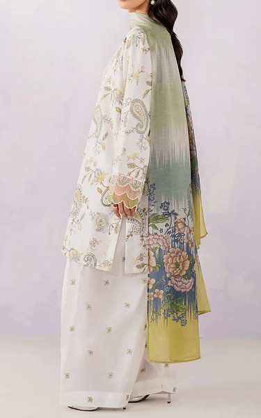 Xenia Off White Lawn Suit | Pakistani Lawn Dress in USA- Image 2