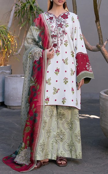Xenia Off White Lawn Suit | Pakistani Lawn Dress in USA- Image 1