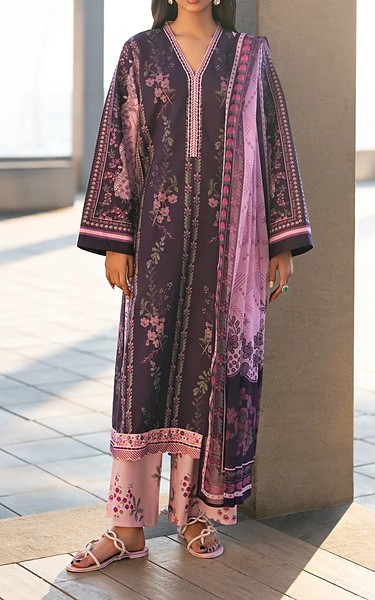 Xenia Purple Taupe Lawn Suit | Pakistani Lawn Dress in USA- Image 1