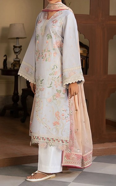 Xenia Pale Blue Lawn Suit | Pakistani Lawn Dress in USA- Image 2