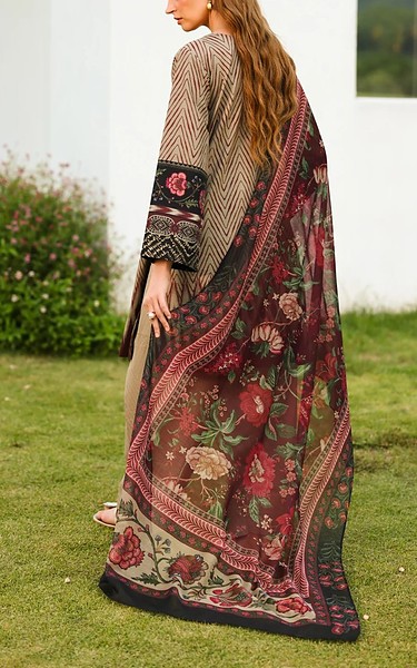 Xenia Beige Lawn Suit | Pakistani Lawn Dress in USA- Image 2