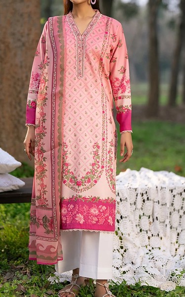 Xenia Light Pink Lawn Suit | Pakistani Lawn Dress in USA- Image 1