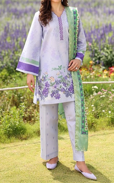 Xenia Languid Lavender Lawn Suit | Pakistani Lawn Dress in USA- Image 1