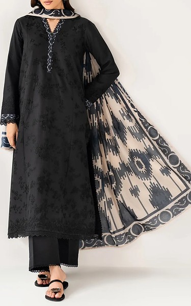 Xenia Black Lawn Suit | Pakistani Lawn Dress in USA- Image 1