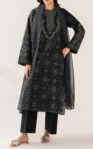 Xenia Black Lawn Suit | Pakistani Lawn Dress in USA- Image 2