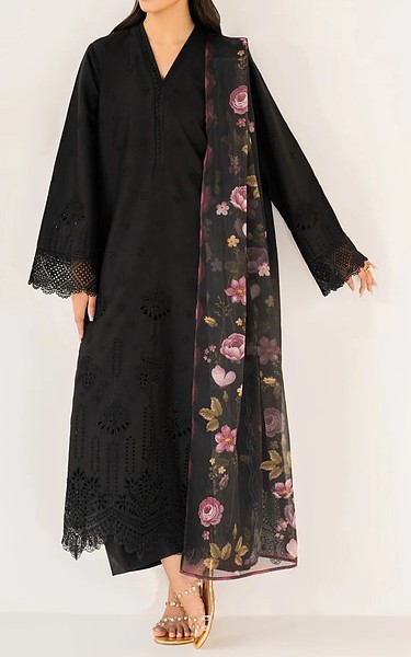 Xenia Black Lawn Suit | Pakistani Lawn Dress in USA- Image 1