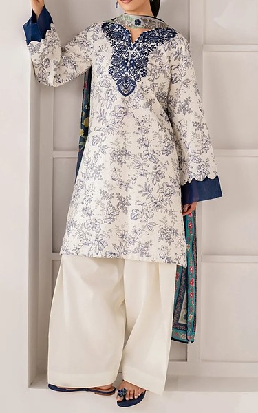 Xenia Off White Lawn Suit | Pakistani Lawn Dress in USA- Image 1