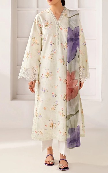 Xenia Off White Lawn Suit | Pakistani Lawn Dress in USA- Image 1