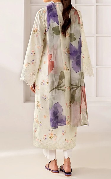 Xenia Off White Lawn Suit | Pakistani Lawn Dress in USA- Image 2