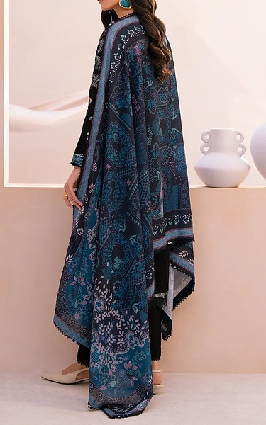 Xenia Black Khaddar Suit | Pakistani Winter Dresses in USA- Image 2