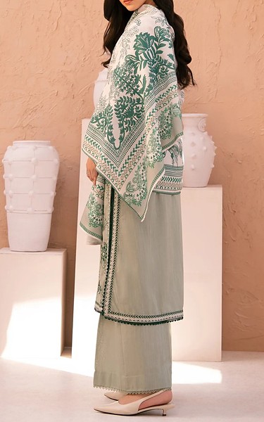 Xenia Grey Khaddar Suit | Pakistani Winter Dresses in USA- Image 2