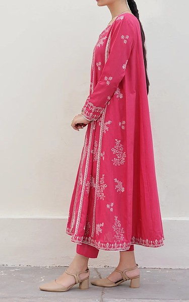 Xenia Cerise Pink Khaddar Suit | Pakistani Winter Dresses in USA- Image 2